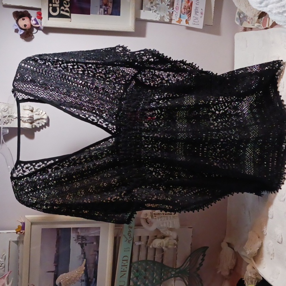 Gorgeous Xhilaration Lace Design  Cover-Up/Tunic   XL 🏖🏝🛳